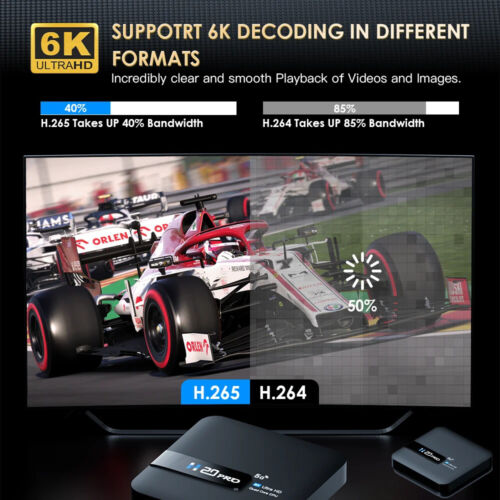 H20PRO Android Android 10.0 2GB 16GB 2,4&5G WLAN 4K Mediaplayer TV Box Smart TV - Bild 2 von 10