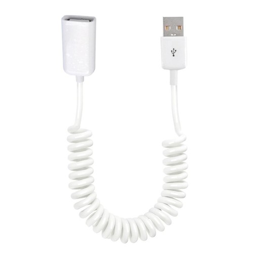 Spring Loaded USB2.0 Male to Female Extender Cord For Charging Data Transmission - 第 3/10 張圖片