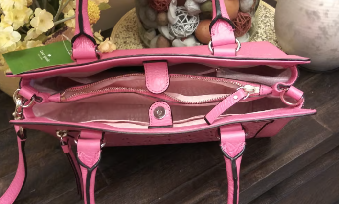 kate spade Mini Romy perri lane ショルダーピンク Kate Spade Pink Romy Perri Lane Perforated Satchel/Crossbody | eBay