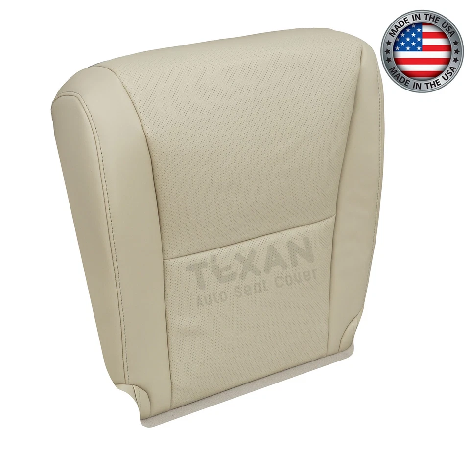 Cubierta de asiento de cuero perforada inferior del conductor bronceada para Lexus RX350 2010 a 2015 Foto 2 de 4