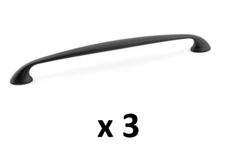 *3* Richelieu 10-1/8 in. Center-to-Center Transitional Matte Black Pull