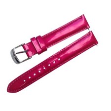 NEW MICHELE 16MM FANDANGO PINK PATENT LEATHER WATCH STRAP,BAND MS16AA050671 USA