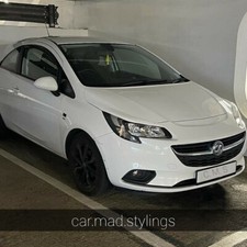 C.M.S Design White Plastic Eyebrows/ Eyelids to fit CORSA E VXR/SRI VX LINE/GSI