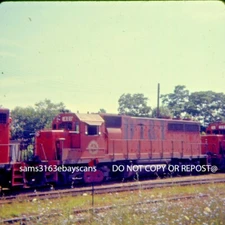 ORIGINAL SLIDE DETROIT TOLEDO & IRONTON RR GP40 401 TOLEDO 0H 1972
