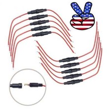 5x20mm 6x30mm Inline Fuse Holder Fast-Blow Screw Type Fuse Holder with Wire