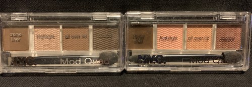 NYC Color Mod-Quad Creme Kit 858B Get Down Browns & Far Out Fawns 855B Shadows - Picture 2 of 3