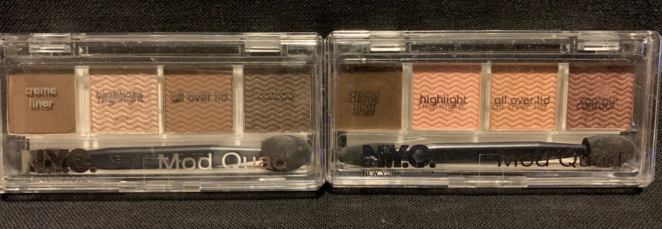 NYC Color Mod-Quad Creme  Kit 858B Get Down Browns & Far Out Fawns 855B Shadows - Image 2 of 3