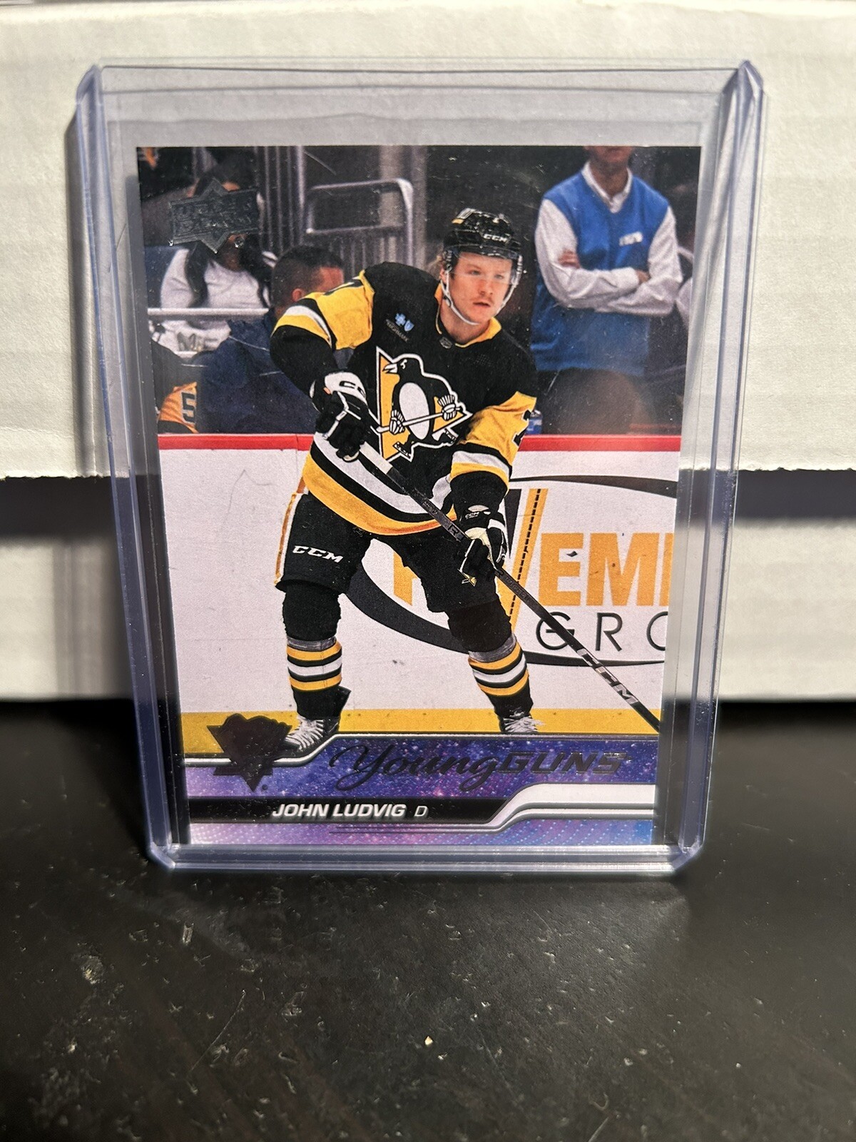 2023-24 UPPER DECK SERIES 2 " YOUNG GUNS " JOHN LUDVIG Card# 490