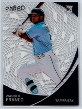 2022 Panini Chronicles Clear Vision Wander Franco Rookie Tampa Bay Rays RC #1