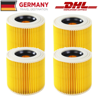 1-4 Filter für Kärcher Staubsauger Serie WD1-WD3, MV2-MV3, KFI 3310, 6.414-552.0