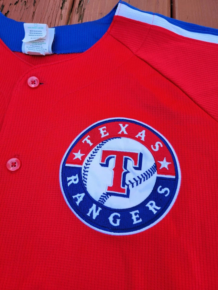 Majestic Texas Rangers Jersey Size XL Stitched Blank - Image 2 of 4