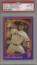 2013 Topps Chrome Ryan Vogelsong Purple Refractor PSA 10