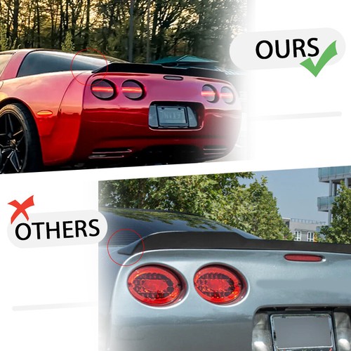 97~2004 For Corvette C5 Rear Trunk Spoiler Wing ZR1 Extended Style Carbon Fiber - Picture 2 of 14