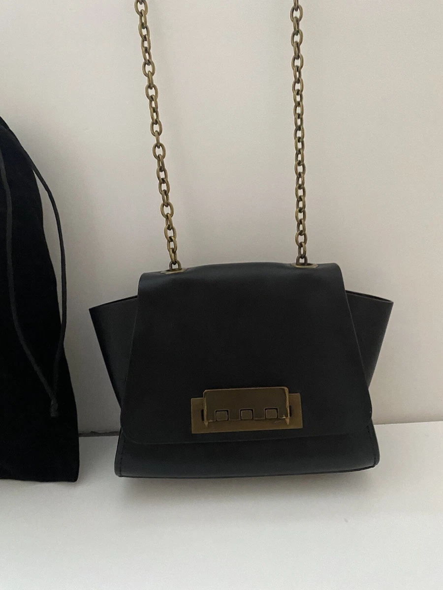 Zac Posen Black Crossbody Mini Eartha Leather Bag