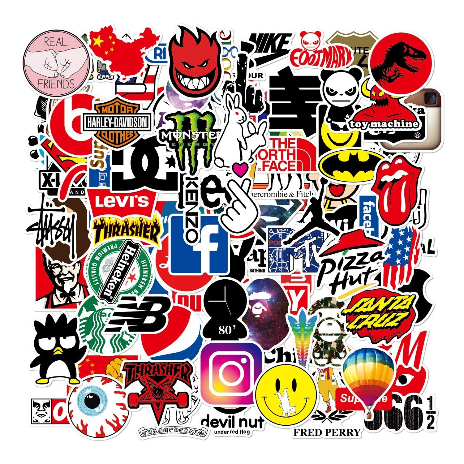 supreme skateboard laptop stickers (6) - Wholesale Stickers