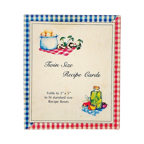 70s From The Kitchen Of Recipe Blank Cards & Box 26 Total Pieces