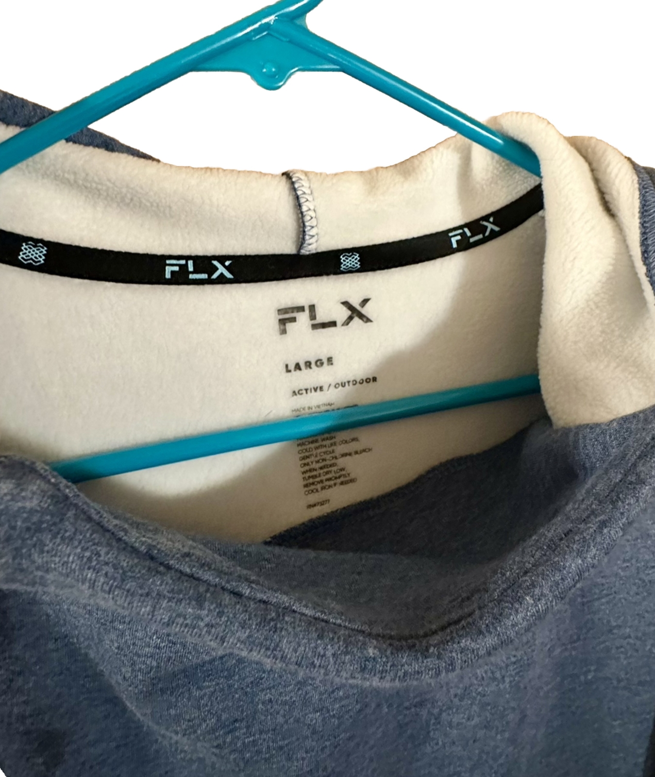 TWO FLX Active Outdoor Comfort Fleece Pullover Hoodies Black & Blue Lot