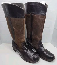 UGG Australia Cassis Lodge Leather Suede Riding Work Boots Womens 8.5 Worn Flaws