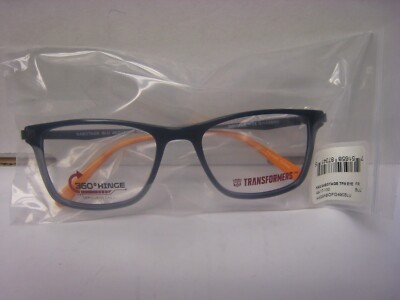 Transformers Kid Eyeglasses Frame HASBRO SABOTAGE in BLUE 49-17-130-35V NEW