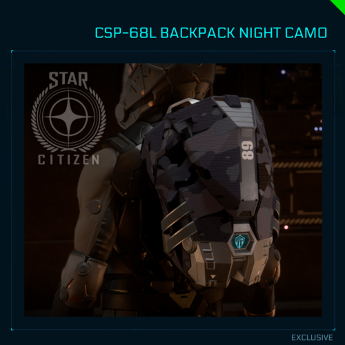 CSP-68L BACKPACK NIGHT CAMO  - STAR CITIZEN - Imagen 1 de 1