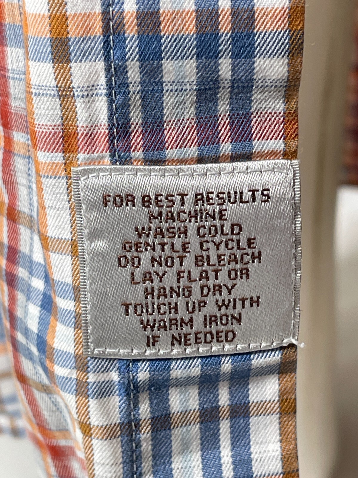 Peter Millar Button Down Multi-Color Plaid Cotton… - image 4