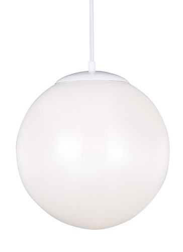 Leo - Hanging Globe 15 Pendant Light in White