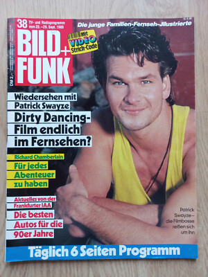 Bild und Funk 38/1989 Patrick Swayze Richard Chamberlain Romy Schneider Dallas