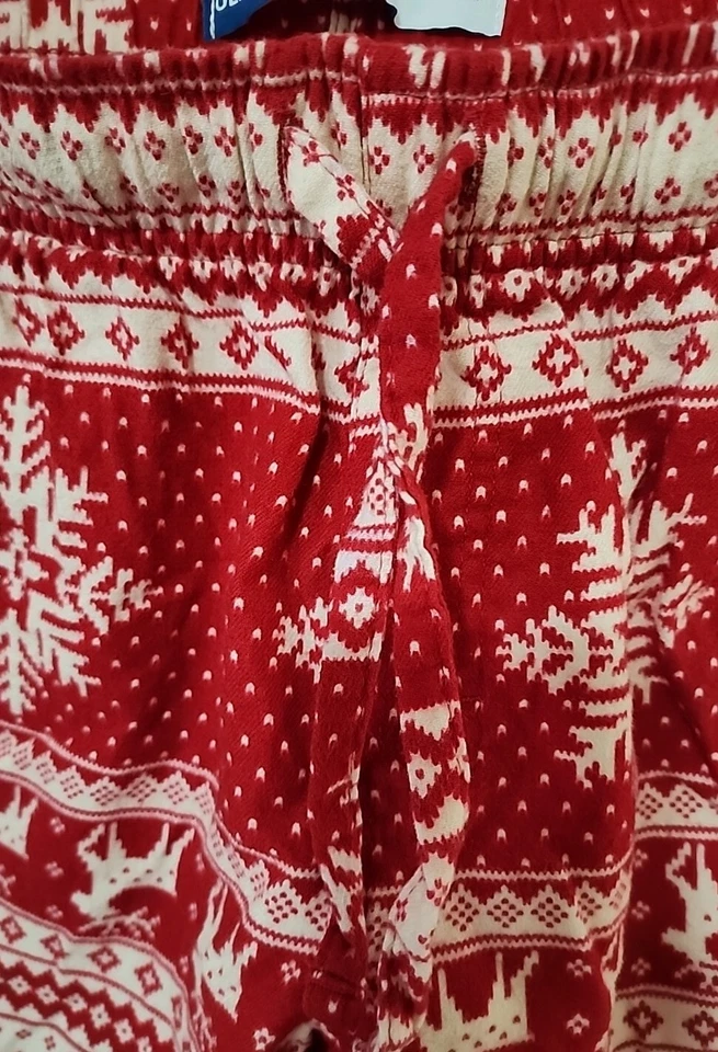 Pantalones de salón para mujer Old Navy Match The Fam Holiday rojo/blanco talla M Foto 4 de 4