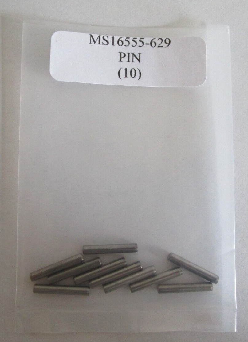 MS16555-629 Dowel Pin 1/8 X 3/4" Stainless Steel - Lot of 10