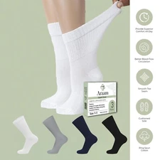 Diabetic Crew Circulatory Health Socks Men Women 3-12 Pairs 9-11 10-13 13-15