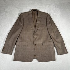 Lauren Ralph Lauren Blazer Men Size 42L Two Button Jacket Silk Wool Herringbone