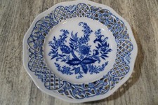 Schumann Arzberg Tradition seit 1881 Echt Cobalt Durchbruch Teller Wandteller