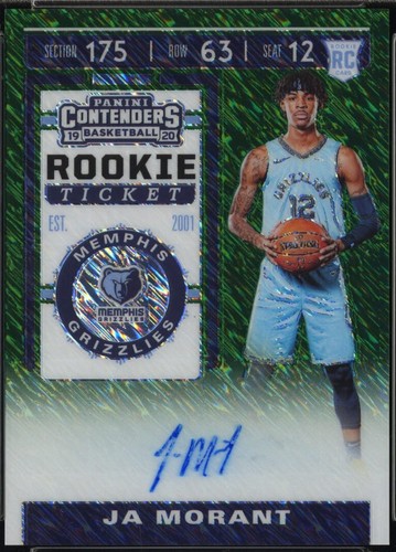 その他 2019 Panini Contenders JA MORANT #2 2019 Contenders DP School Colors Ja Morant #2 Rookie RC Auto #/5