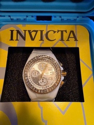 TechnoMarine Cruise JellyFish Chronograph Watch White & Gold with Box New w Case