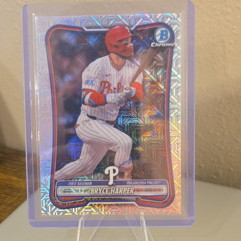 Topps Bowman Chrome 2026 Bryce Harper Philadelphia Phillies Mega Box Mojo #7