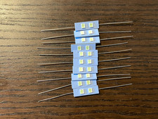 10 New Cool Blue Axial LED Wired 5V Lamps Vu Meter Light Bulbs 6v 6.3V Qty