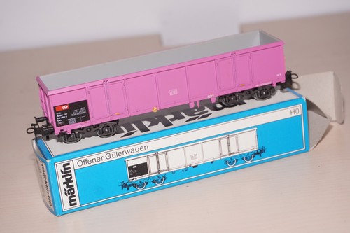 RF16] 4718 Märklin H0 Offener Güterwagen rosa Eaos der SBB OVP | Condition: Gebraucht