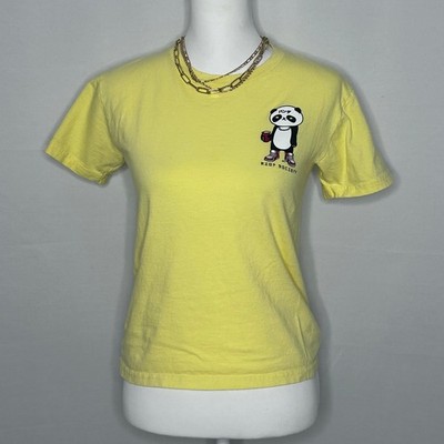 Riot Society Yellow Panda Graphic T-Shirt Japanese Ramen Streetwear