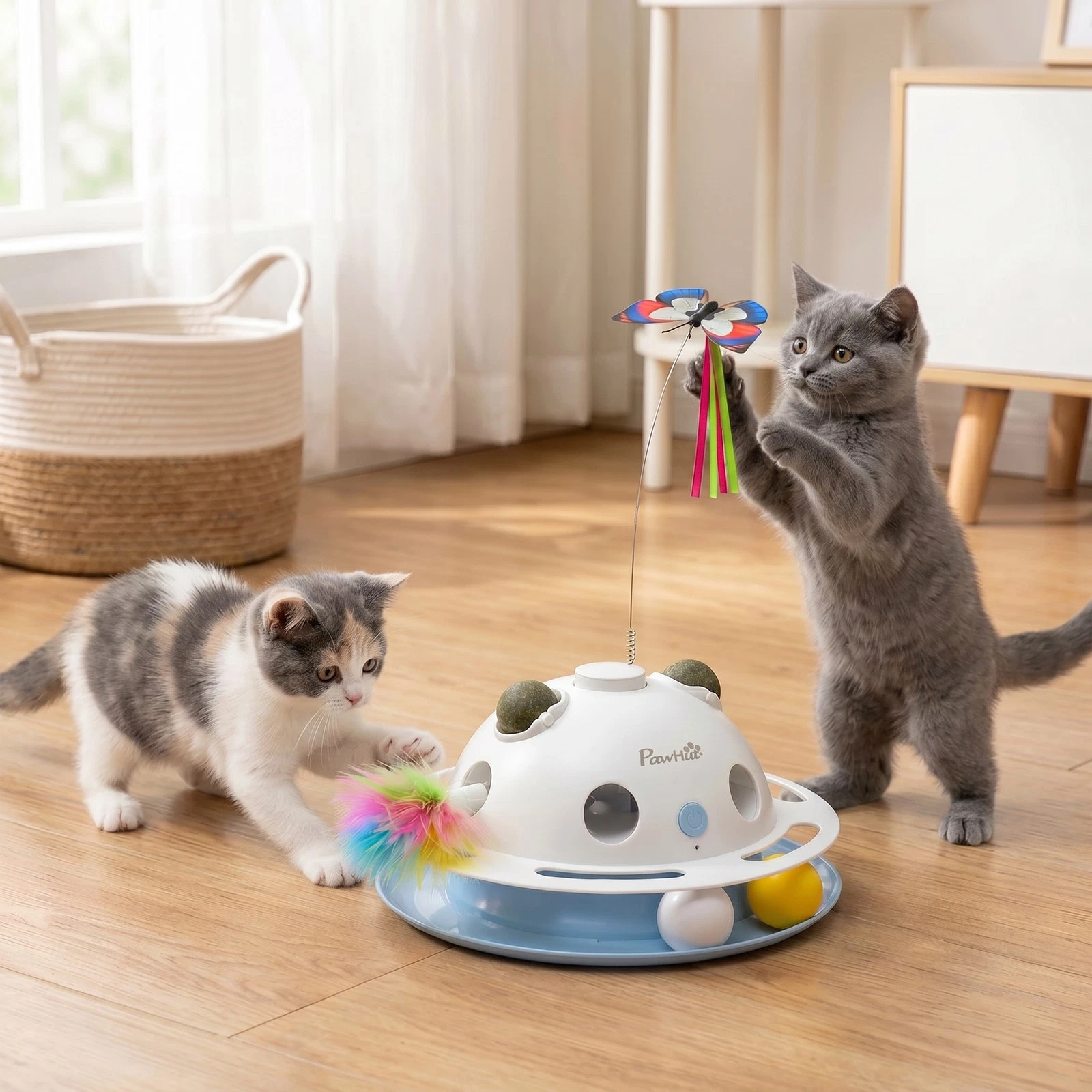 4-in-1 Interactive Cat Toys for Indoor Cats Adult Boredom Relief
Opens in a new window or tab