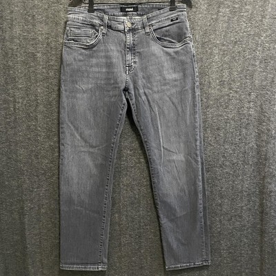 Mavi Zach Straight Leg Jeans Men 33x32 Gray Stretch Denim Five Pocket Faded Wash