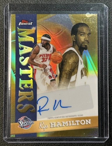 RIP HAMILTON 2025-26 TOPPS FINEST #MA-RH MASTERS AUTO GOLD REFRACTOR 7/50