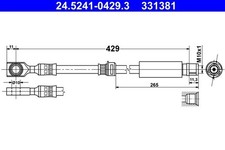 ATE Bremsschlauch 24.5241-0429.3 für OPEL