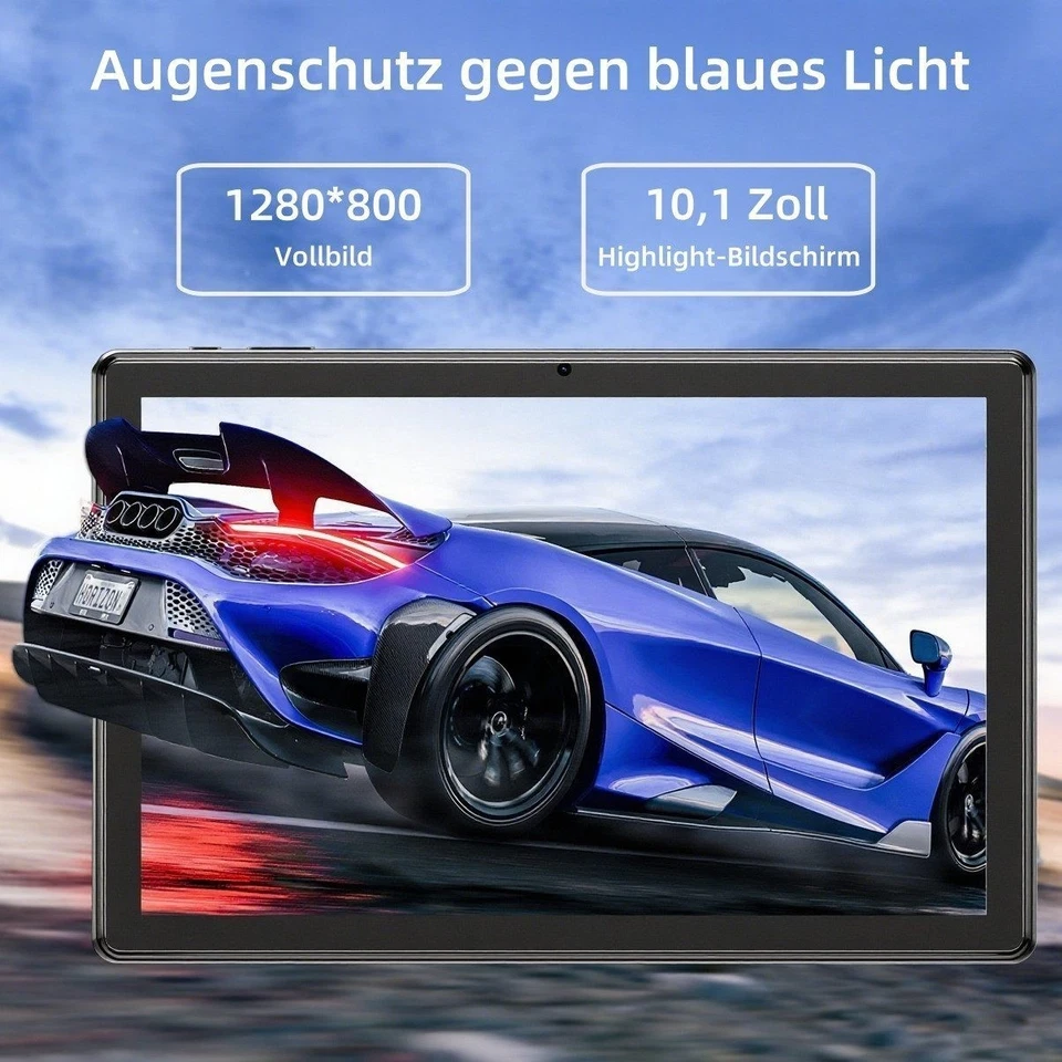 SGIN 10,1" Tablet 8GB RAM 128GB ROM Android 12 Octa-core 1,6Ghz IPS 5G WIFI GPS - Bild 2 von 4