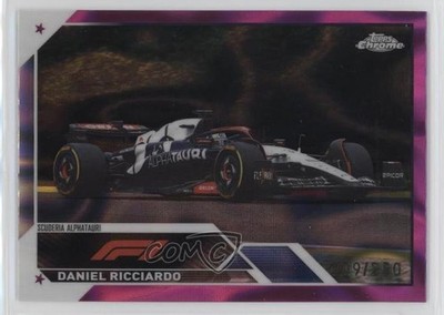 2023 Chrome Formula 1 F1 Cars Fuchsia Lava Refractor 9/250 Daniel Ricciardo 1i3m