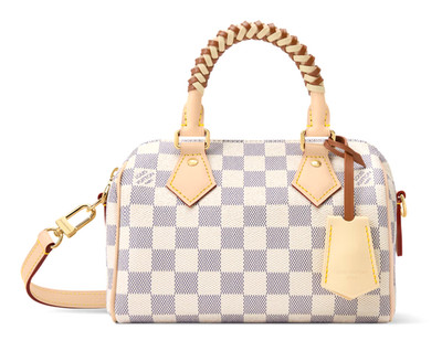 Louis Vuitton N40950 Speedy Bandouliere 20 Damier Azur Banana