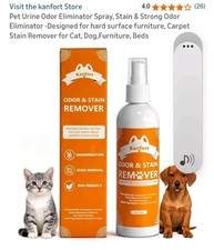 Kanfort Pet Urine Odor Eliminator Spray, Stain  Strong Odor Eliminator All Natu