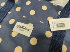 Cath Kidston Tote Button Spot Navy Baby Change Mat Bottle Case RRP £115! BNWT