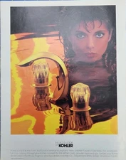 1984 Kohler Faucet in cast Brass Print Ad - The Bold Look Of Kohler