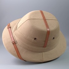 Vintage Banana Republic Travel Safari Pith Style Helmet Hat Khaki 7 1/8 w/ tag