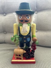 Kurt Adler Chubby Nutcracker Collection Winemaker Nutcracker 10.25"